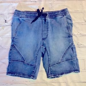 91 DENIM JOGGER STRETCH SHORTS.
